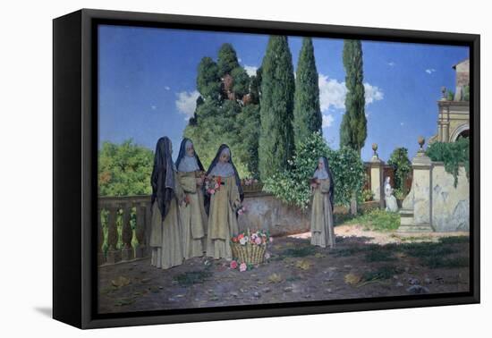 The Nuns Garden, C1870-1938-Enrico Tarenghi-Framed Premier Image Canvas