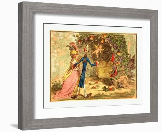 The Nuptial Bower-James Gillray-Framed Giclee Print