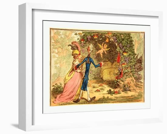 The Nuptial Bower-James Gillray-Framed Giclee Print