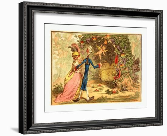 The Nuptial Bower-James Gillray-Framed Giclee Print