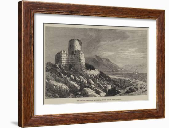 The Nuragghi, Prehistoric Monuments, at Noes and St Antine, Sardinia-null-Framed Giclee Print