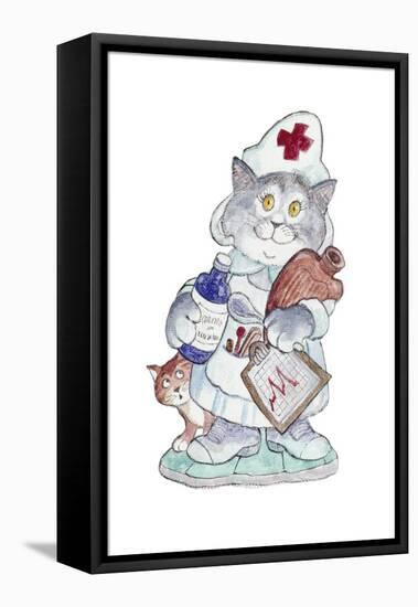 The Nurse-Bill Bell-Framed Premier Image Canvas