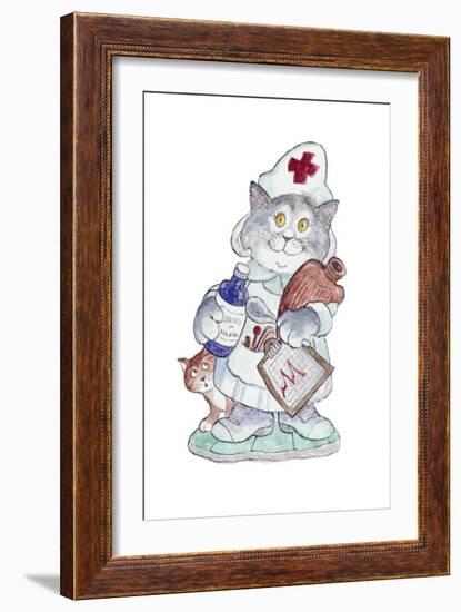 The Nurse-Bill Bell-Framed Giclee Print