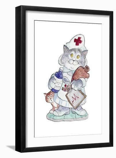 The Nurse-Bill Bell-Framed Giclee Print