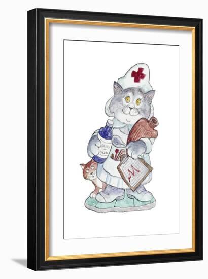 The Nurse-Bill Bell-Framed Giclee Print