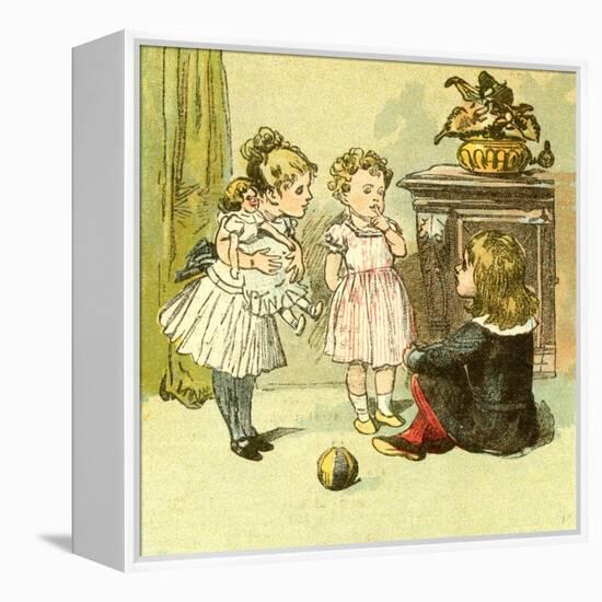 The Nursery 1885 U.K.-null-Framed Premier Image Canvas