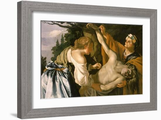 The Nursing of Saint Sebastian, 1622-Theodore van Baburen-Framed Giclee Print