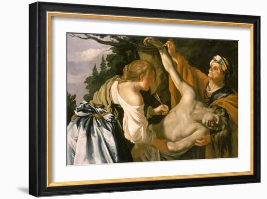 The Nursing of Saint Sebastian, 1622-Theodore van Baburen-Framed Giclee Print