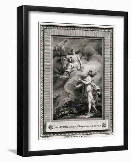 The Nymph Echo, Chang'D into a Sound, 1774-W Walker-Framed Giclee Print