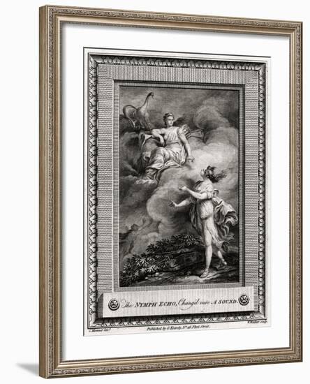 The Nymph Echo, Chang'D into a Sound, 1774-W Walker-Framed Giclee Print