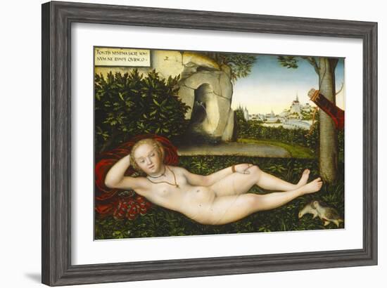The Nymph of the Spring, after 1537-Lucas Cranach the Elder-Framed Giclee Print