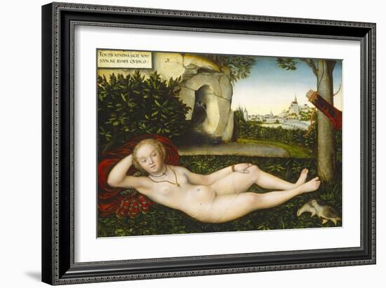 The Nymph of the Spring, after 1537-Lucas Cranach the Elder-Framed Giclee Print