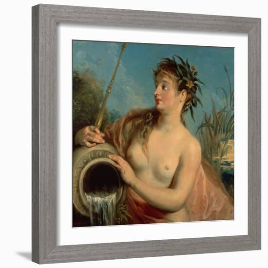 The Nymph of the Spring (Oil on Canvas)-Jean Antoine Watteau-Framed Giclee Print