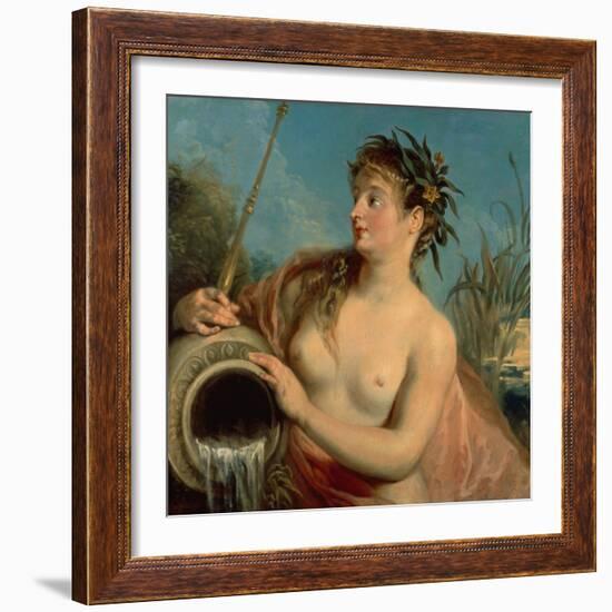 The Nymph of the Spring (Oil on Canvas)-Jean Antoine Watteau-Framed Giclee Print