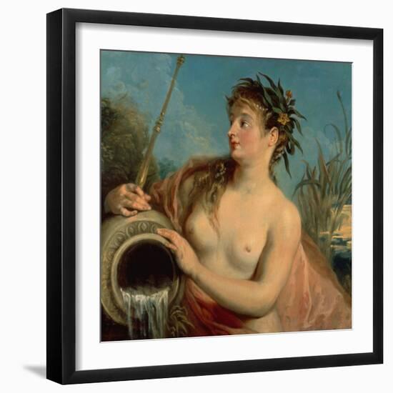 The Nymph of the Spring (Oil on Canvas)-Jean Antoine Watteau-Framed Giclee Print