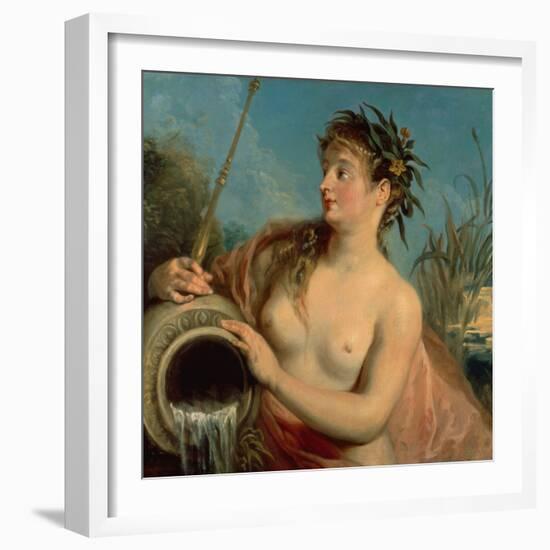 The Nymph of the Spring (Oil on Canvas)-Jean Antoine Watteau-Framed Giclee Print