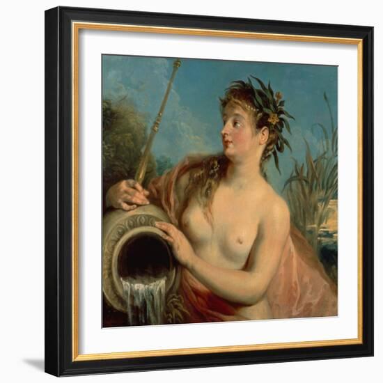 The Nymph of the Spring (Oil on Canvas)-Jean Antoine Watteau-Framed Giclee Print