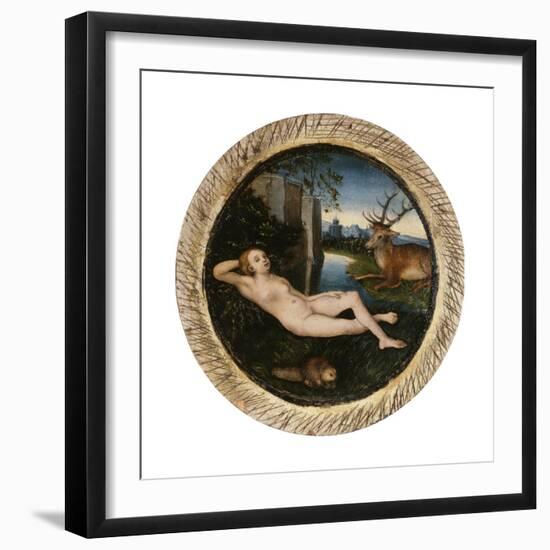 The Nymph of the Spring-Lucas Cranach the Elder-Framed Giclee Print