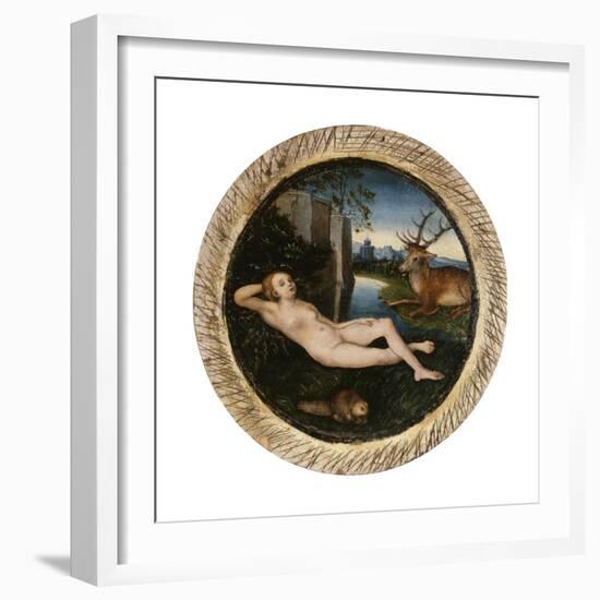 The Nymph of the Spring-Lucas Cranach the Elder-Framed Giclee Print