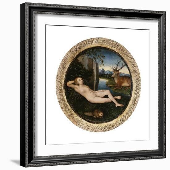 The Nymph of the Spring-Lucas Cranach the Elder-Framed Giclee Print