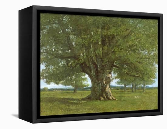 The Oak of Flagey, Called Vercingetorix-Gustave Courbet-Framed Premier Image Canvas