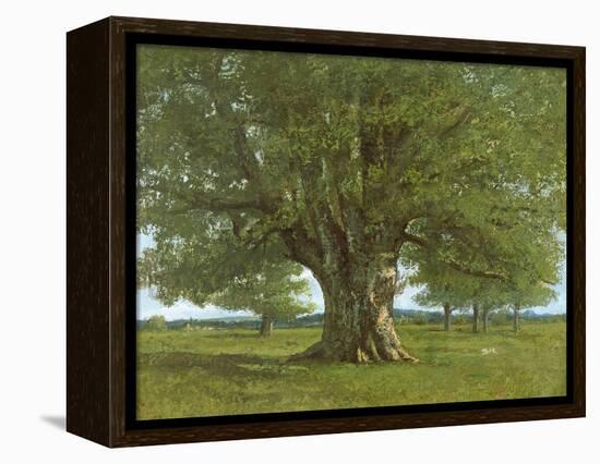 The Oak of Flagey, Called Vercingetorix-Gustave Courbet-Framed Premier Image Canvas