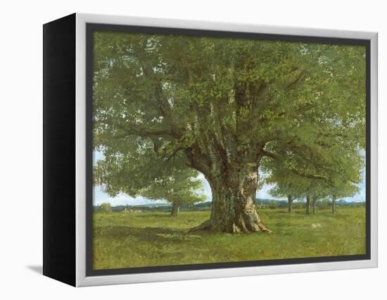 The Oak of Flagey, Called Vercingetorix-Gustave Courbet-Framed Premier Image Canvas