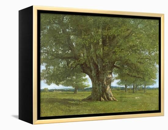 The Oak of Flagey, Called Vercingetorix-Gustave Courbet-Framed Premier Image Canvas