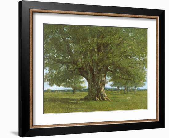 The Oak of Flagey, Called Vercingetorix-Gustave Courbet-Framed Giclee Print