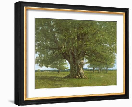 The Oak of Flagey, Called Vercingetorix-Gustave Courbet-Framed Giclee Print