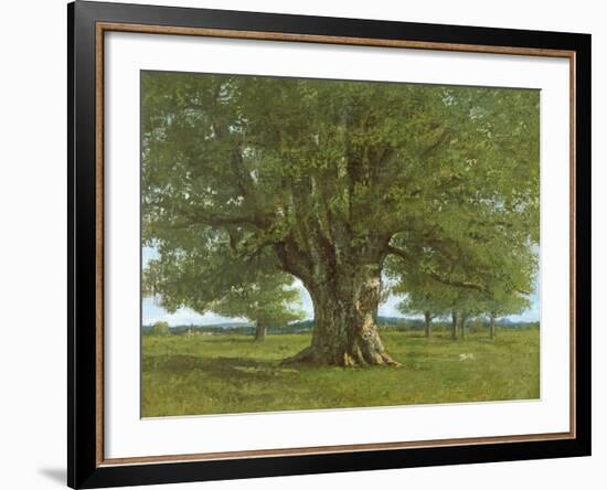 The Oak of Flagey, Called Vercingetorix-Gustave Courbet-Framed Giclee Print