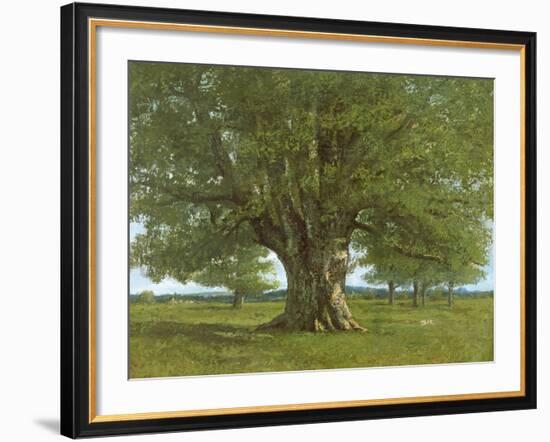 The Oak of Flagey, Called Vercingetorix-Gustave Courbet-Framed Giclee Print