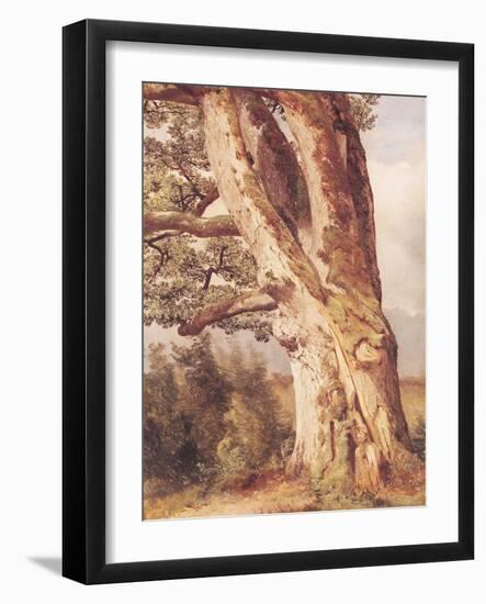 The Oak-Alexandre Calame-Framed Giclee Print