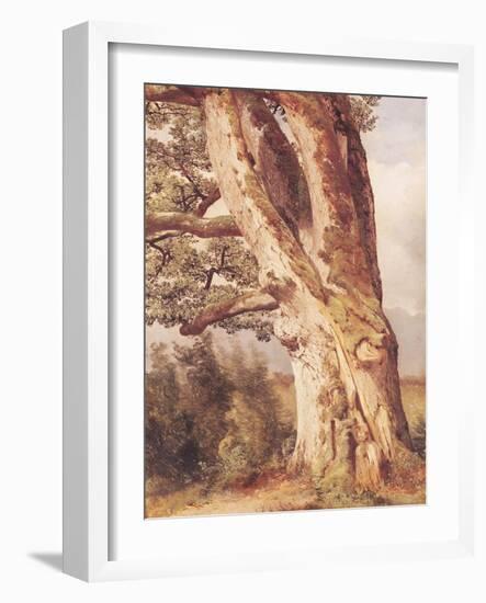 The Oak-Alexandre Calame-Framed Giclee Print