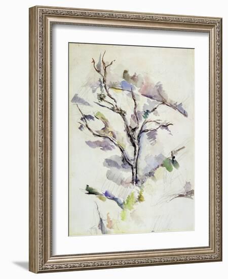 The Oak-Paul Cézanne-Framed Giclee Print