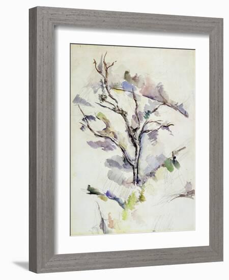 The Oak-Paul Cézanne-Framed Giclee Print