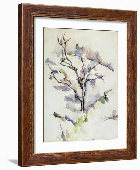 The Oak-Paul Cézanne-Framed Giclee Print