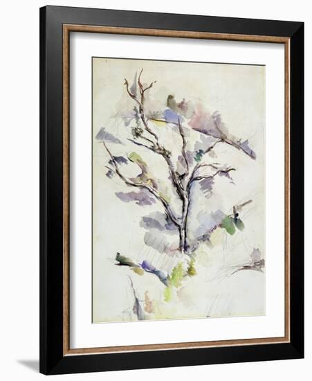 The Oak-Paul Cézanne-Framed Giclee Print