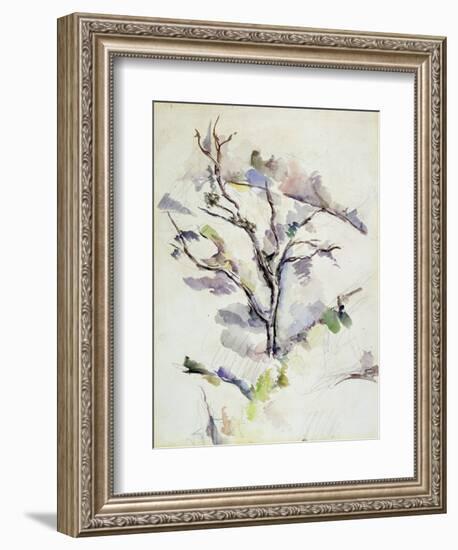 The Oak-Paul Cézanne-Framed Giclee Print