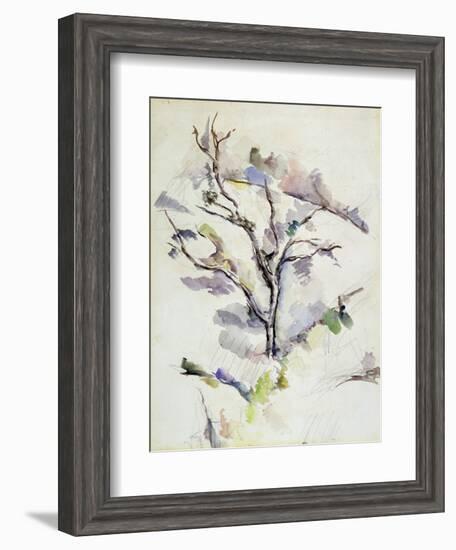 The Oak-Paul Cézanne-Framed Giclee Print