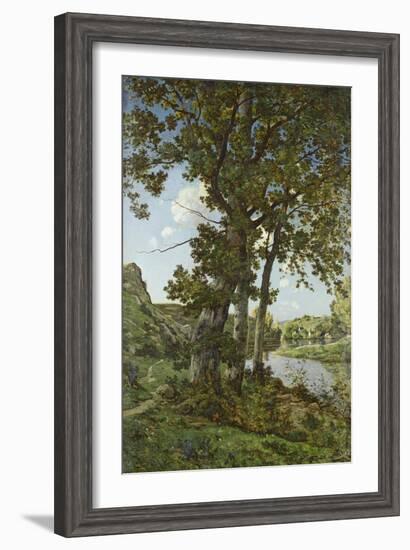 The Oaks of Chateau-Renard, 1875-Henri-Joseph Harpignies-Framed Giclee Print