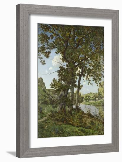 The Oaks of Chateau-Renard, 1875-Henri-Joseph Harpignies-Framed Giclee Print