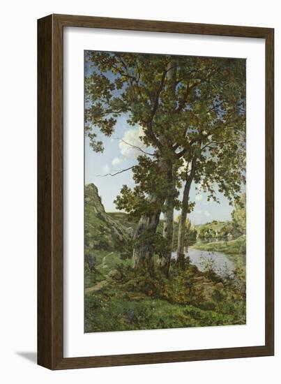 The Oaks of Chateau-Renard, 1875-Henri-Joseph Harpignies-Framed Giclee Print