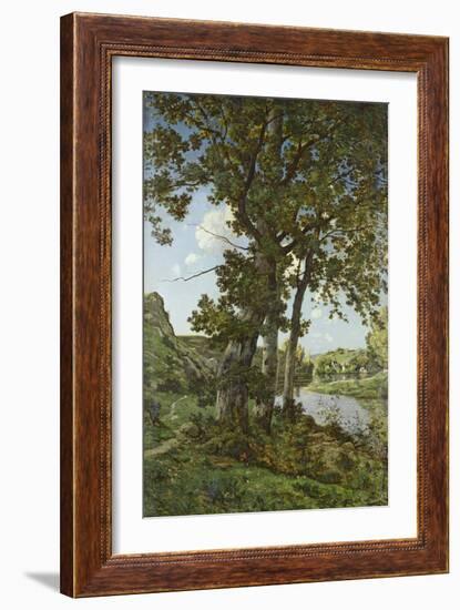 The Oaks of Chateau-Renard, 1875-Henri-Joseph Harpignies-Framed Giclee Print