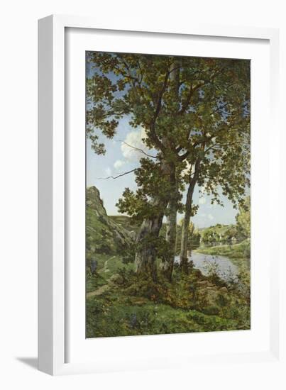 The Oaks of Chateau-Renard, 1875-Henri-Joseph Harpignies-Framed Giclee Print