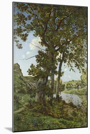 The Oaks of Chateau-Renard, 1875-Henri-Joseph Harpignies-Mounted Giclee Print