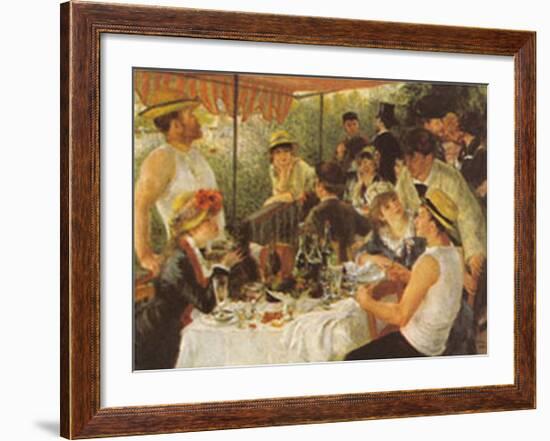 The Oarsmen's Breakfast-Pierre-Auguste Renoir-Framed Art Print