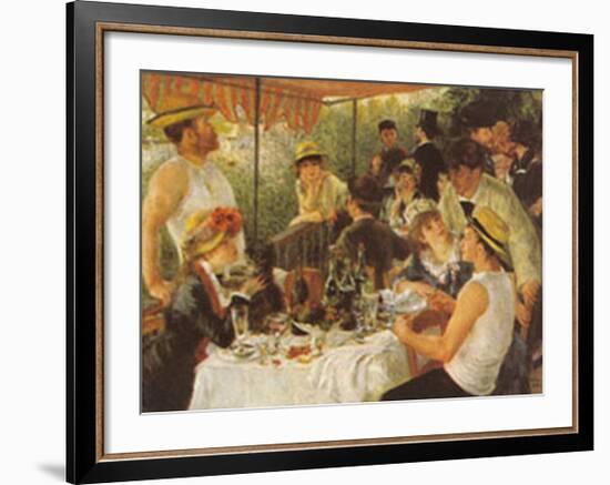 The Oarsmen's Breakfast-Pierre-Auguste Renoir-Framed Art Print