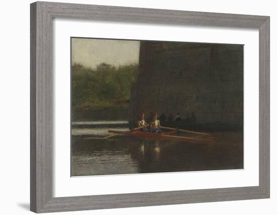 The Oarsmen (The Schreiber Brothers)-Thomas Eakins-Framed Premium Giclee Print