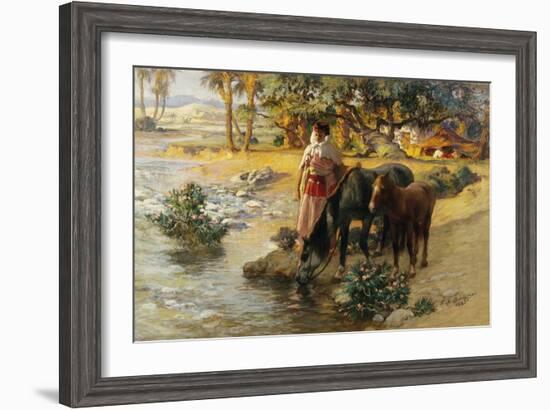 The Oasis-Frederik Arthur Bridgman-Framed Giclee Print